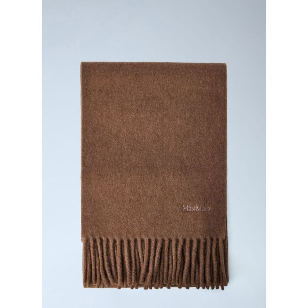Max Mara Women Fringed Wool Scarf